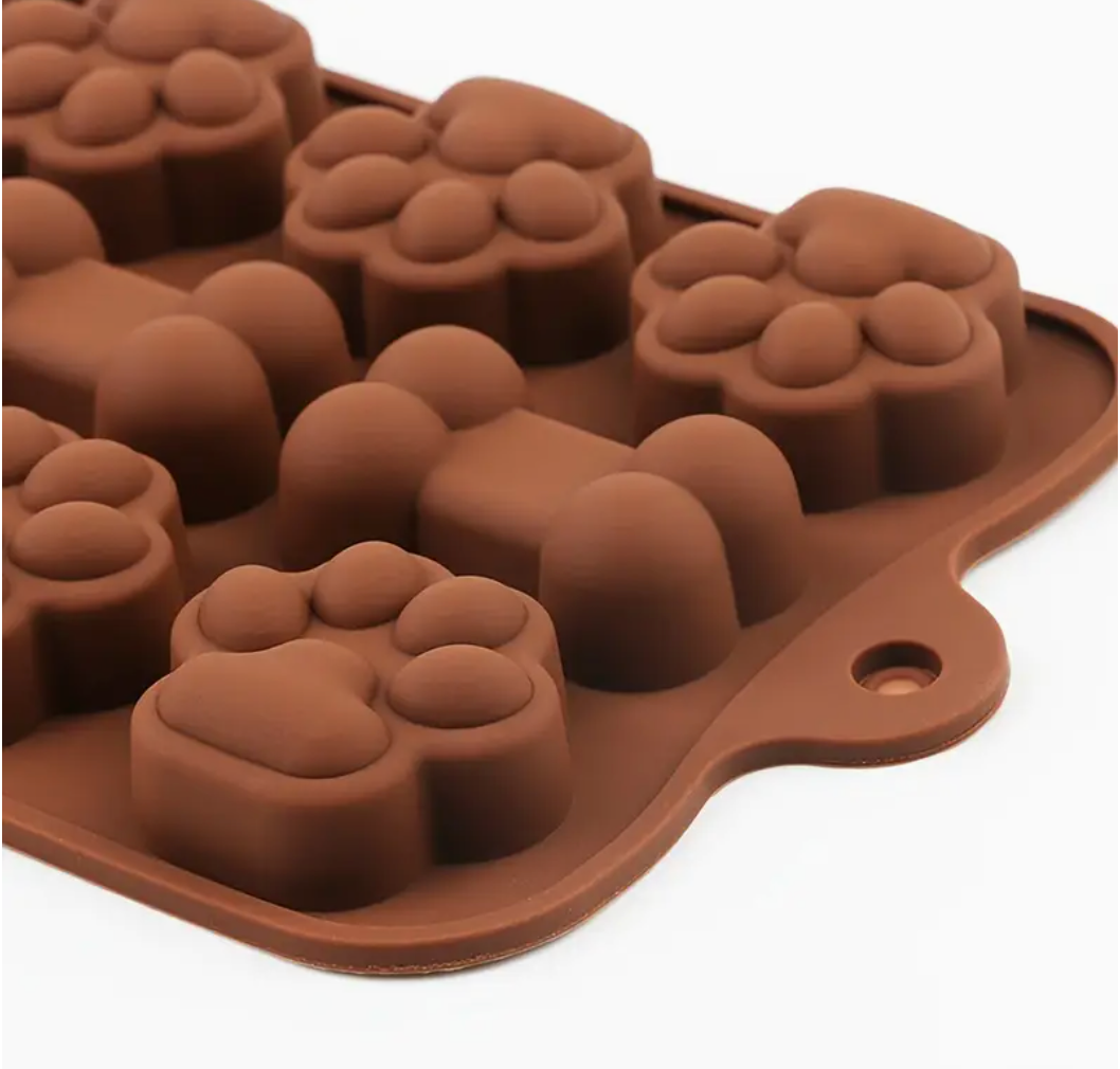 Silicone Molds - Paw/Bone Shape