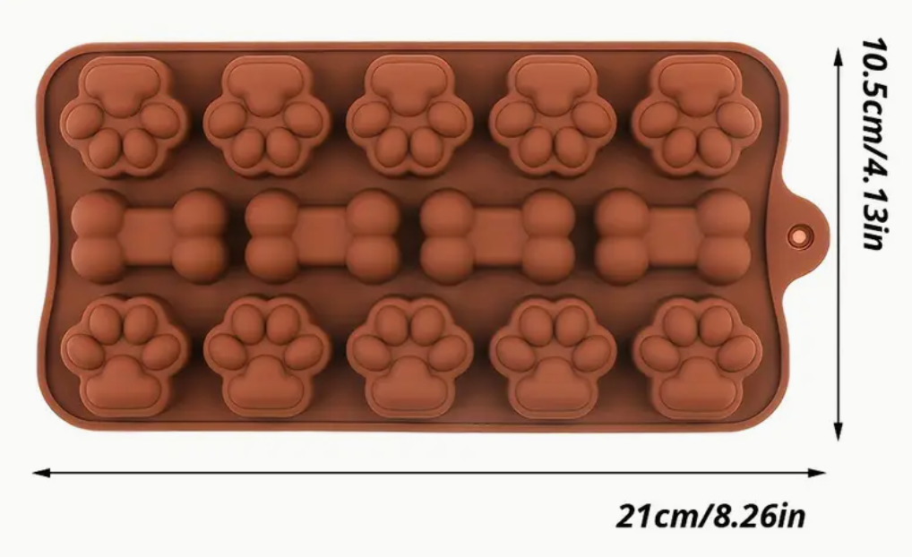 Silicone Molds - Paw/Bone Shape