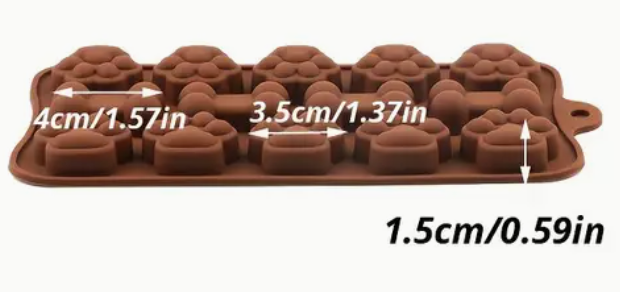 Silicone Molds - Paw/Bone Shape