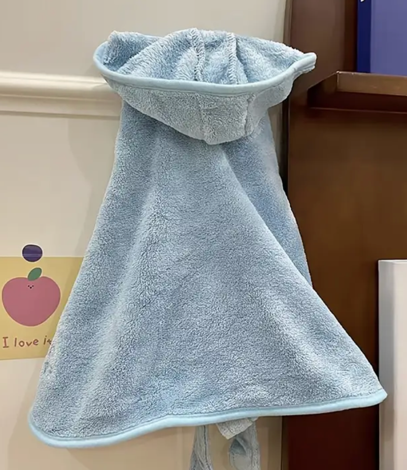 Quick-Dry Pet Bathrobe Towel - Monochrome