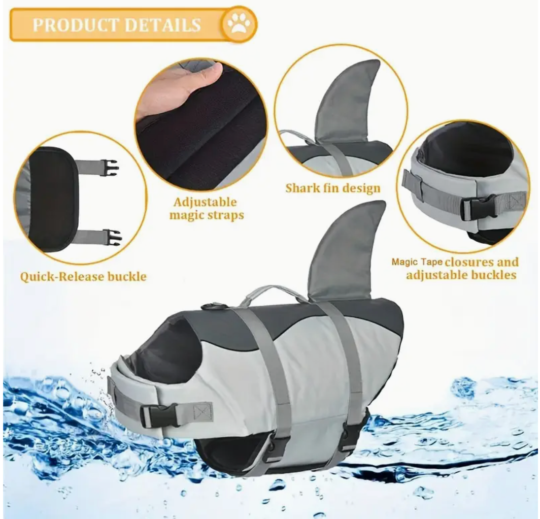 Dog Life Jacket - Shark