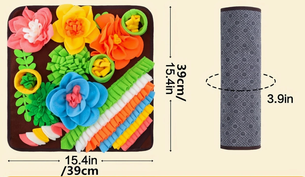 Pet Sniffing Pad- Flower Garden