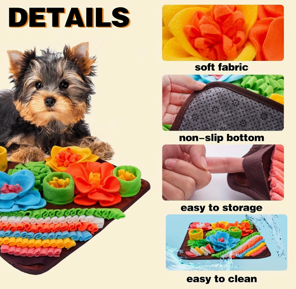 Pet Sniffing Pad- Flower Garden